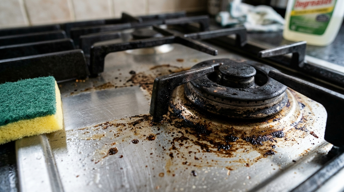 Mengapa Noda Membandel Cepat Menumpuk di Dapur